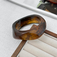 Thumbnail for Geometric Chunky Gradient Resin Bangle Bracelet - ArtGalleryZen