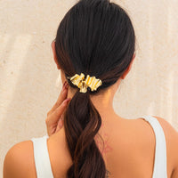 Thumbnail for Geometric Chunky Pleated Irregular Pattern Hair Clip - ArtGalleryZen