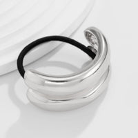 Thumbnail for Geometric Curved Metallic Elastic Hair Tie - ArtGalleryZen