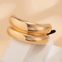 Thumbnail for Geometric Curved Metallic Elastic Hair Tie - ArtGalleryZen
