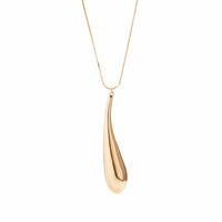 Thumbnail for Geometric Elegant Gold Sliver Waterdrop pendant Necklace - ArtGalleryZen