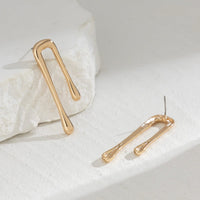 Thumbnail for Geometric Glossy Flow Waterdrop Earrings - ArtGalleryZen