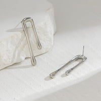 Thumbnail for Geometric Glossy Flow Waterdrop Earrings - ArtGalleryZen