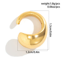 Thumbnail for Geometric Gold Silver Plated Ear Cuff Earrings - ArtGalleryZen
