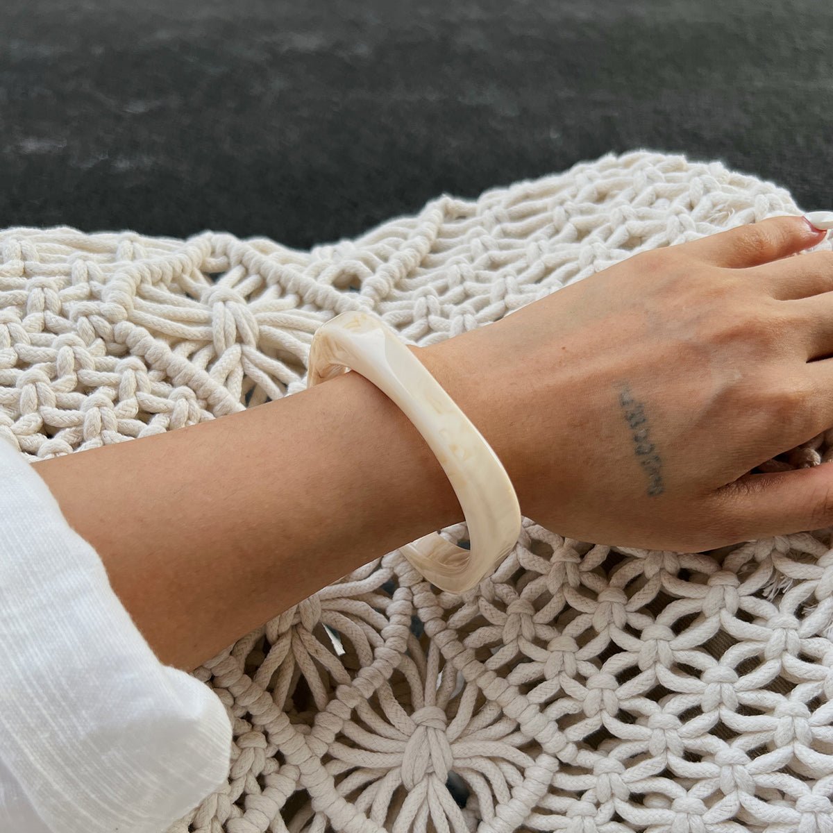 Geometric Gradient Square Bangle Bracelet Set - ArtGalleryZen