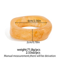 Thumbnail for Geometric Gradient Square Resin Bangle Bracelet - ArtGalleryZen