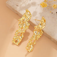 Thumbnail for Geometric Irregular Abstract Lava Earrings - ArtGalleryZen