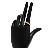 Thumbnail for Geometric Minimalist Gold Silver Plated Curved Ring - ArtGalleryZen