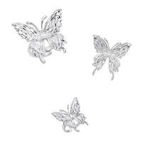 Thumbnail for Geometric Three Butterflies Ring Set - ArtGalleryZen