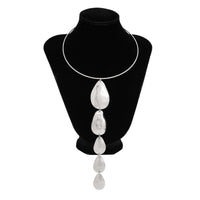 Thumbnail for Geometric Waterdrop Pendant Collar Choker Y Necklace - ArtGalleryZen
