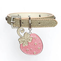 Thumbnail for Glitter Enamel Strawberry Pendant PU Leather Collar Choker Necklace - ArtGalleryZen