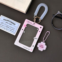 Thumbnail for Glitter Lucky Blessings Kpop Keychain Acrylic Photocard Holder - ArtGalleryZen