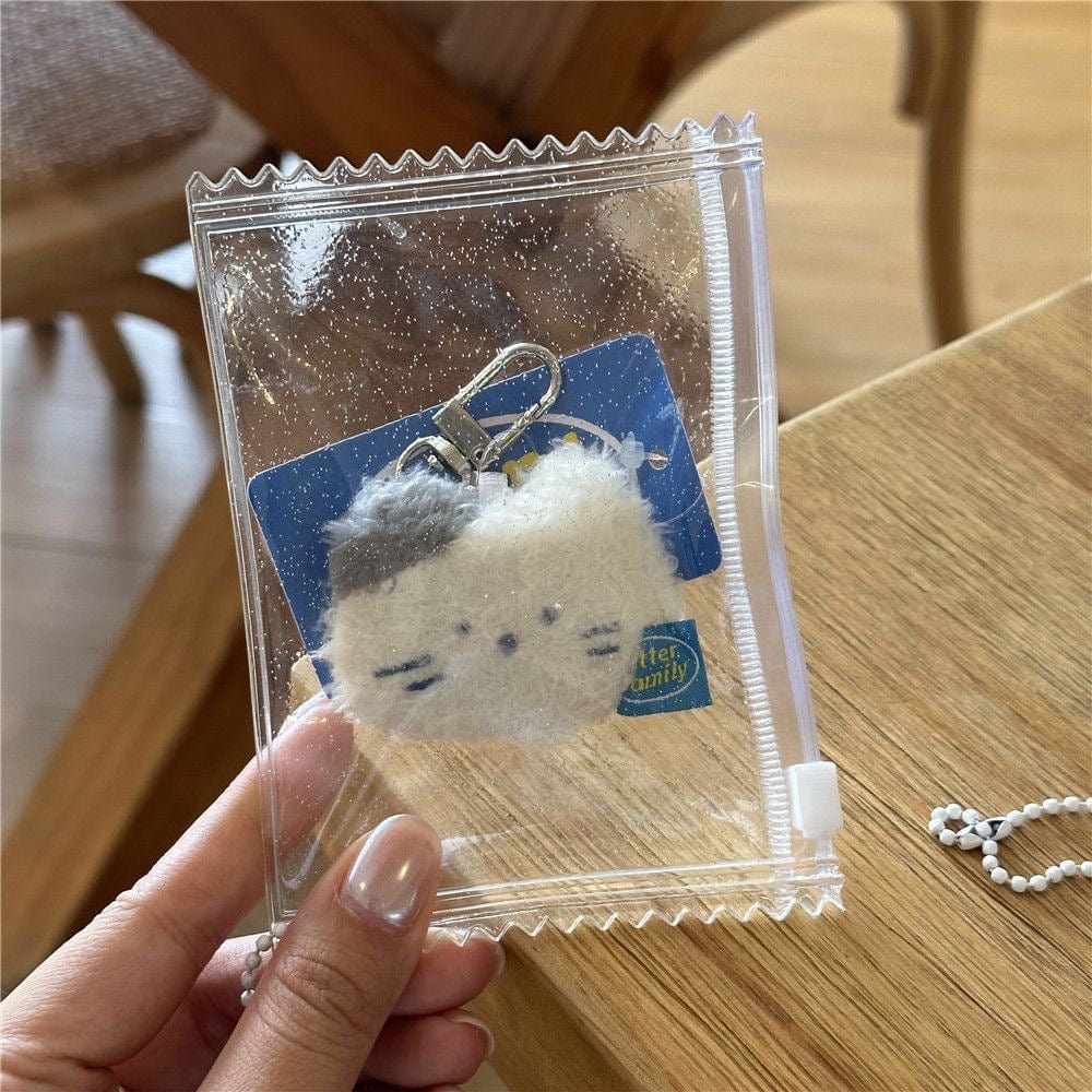 Glitter Transparent Candy Bag Kpop Keychain Photocard Holder - ArtGalleryZen