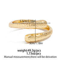 Thumbnail for Gold Silver Tone Hammered Waterdrop Bangle Bracelet - ArtGalleryZen