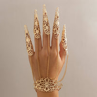 Thumbnail for Gothic Five Finger Armor Nails Mittens Bracelet - ArtGalleryZen