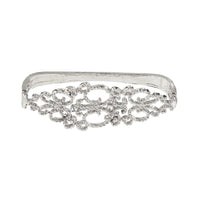 Thumbnail for Gothic Rhinestone Inlaid Abstract Lace Pattern Hand Armor Bracelet - ArtGalleryZen