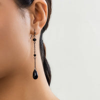 Thumbnail for Gothic Rhinestone Waterdrop Dangle Earrings - ArtGalleryZen