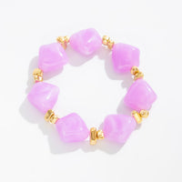 Thumbnail for Gradient Irregular Resin Beaded Necklace Bracelet - ArtGalleryZen