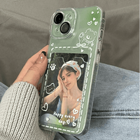 Thumbnail for Gradient Transparent Kpop Photocard Polaroid iPhone Case - ArtGalleryZen