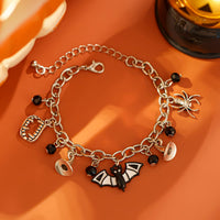 Thumbnail for Halloween Crystal Tassel Bat Spider Fangs Pendant Bracelet - ArtGalleryZen