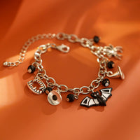 Thumbnail for Halloween Crystal Tassel Bat Spider Fangs Pendant Bracelet - ArtGalleryZen