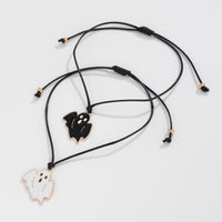 Thumbnail for Halloween Cute Ghost Pendant Wax Cord Bracelet Set - ArtGalleryZen