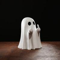 Thumbnail for Halloween Cute Middle Finger Ghost Light Up Statue - ArtGalleryZen