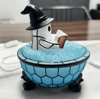 Thumbnail for Halloween Ghost Bubble Bath Tiffany Lamp Night Light - ArtGalleryZen