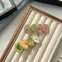 Thumbnail for Handmade Baroque Sweet Floral Amber Hair Clip - ArtGalleryZen