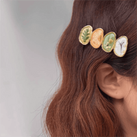 Thumbnail for Handmade Baroque Sweet Floral Amber Hair Clip - ArtGalleryZen
