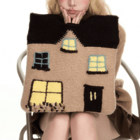 Thumbnail for Handmade Cottage Knitted Tote Bag - ArtGalleryZen