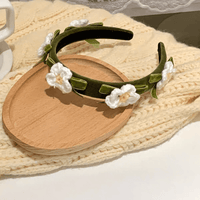 Thumbnail for Handmade Crochet Flower Hair Band - ArtGalleryZen