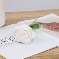 Thumbnail for Handmade Crochet Rose Flower - ArtGalleryZen