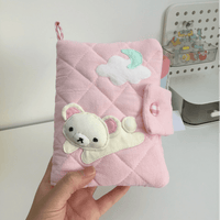 Thumbnail for Handmade Cute Korilakkuma A5 A6 Fabric Binder Cover - ArtGalleryZen