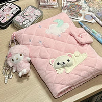 Thumbnail for Handmade Cute Korilakkuma A5 A6 Fabric Binder Cover - ArtGalleryZen