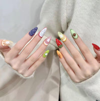 Thumbnail for Handmade Fruit Party 3D Press on Nails False Nail - ArtGalleryZen