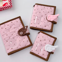 Thumbnail for Handmade Star Polka Dot Pink A6 B6 A5 Fabric Book Cover - ArtGalleryZen