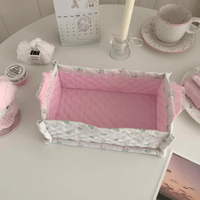 Thumbnail for Handmade Sweet Heart Tulip Fabric Storage Basket - ArtGalleryZen