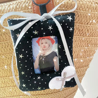 Thumbnail for Handmade Wing Star Fabric Photocard Holder Keychain Kpop Card Display - ArtGalleryZen