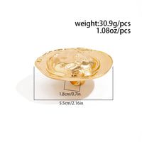 Thumbnail for Hat Shaped Ring - Gold Silver Tone Statement Jewelry for Women - ArtGalleryZen