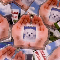 Thumbnail for Hold In The Palm Acrylic Keychain Kpop ID Card Photocard Holder - ArtGalleryZen