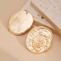 Thumbnail for Irregular Chunky Textured Oval Stud Earrings - ArtGalleryZen
