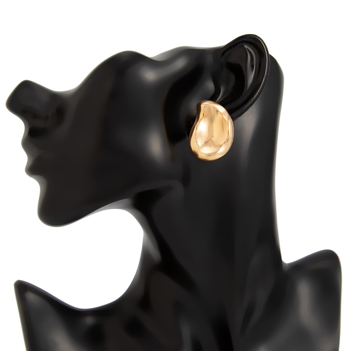 Irregular Glossy Waterdrop Stud Earrings - ArtGalleryZen