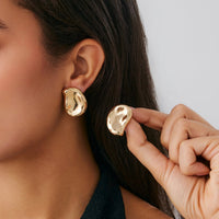 Thumbnail for Irregular Glossy Waterdrop Stud Earrings - ArtGalleryZen