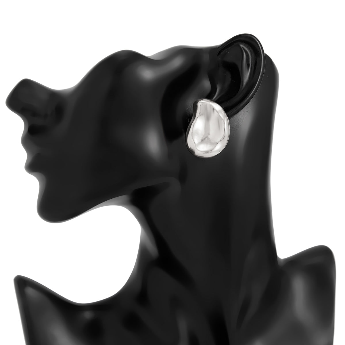 Irregular Glossy Waterdrop Stud Earrings - ArtGalleryZen