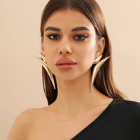 Thumbnail for Irregular Gold Silver Plated Statement Earrings - ArtGalleryZen
