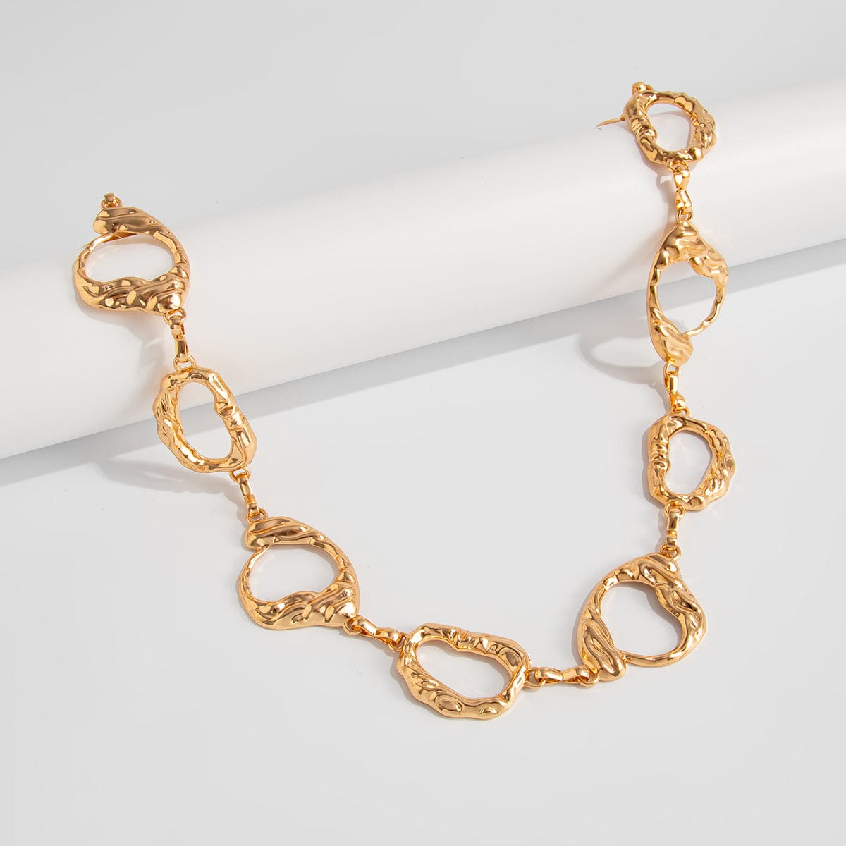 Irregular Textured Hoop Waist Chain - ArtGalleryZen