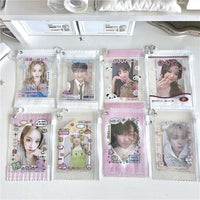 Thumbnail for Kawaii Animal Candy Bag Photocard Holder Keychain - PVC Card Case - ArtGalleryZen