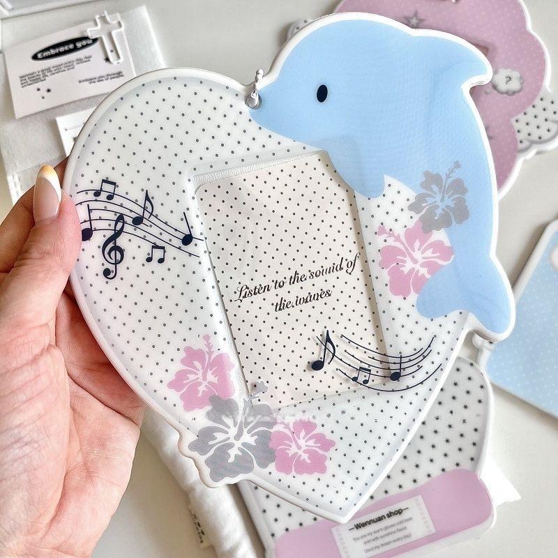 Kawaii Animal Photocard Holder Keychain - PVC Card Display Bag - ArtGalleryZen