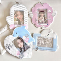 Thumbnail for Kawaii Animal Photocard Holder Keychain - PVC Card Display Bag - ArtGalleryZen